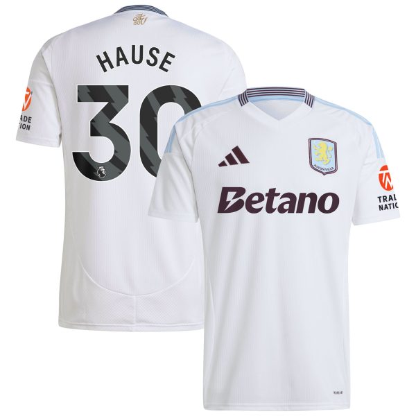 aston villa adidas away shirt 2024-25 with hause 30 printing Collection | Authentic Aston Villa Shirts