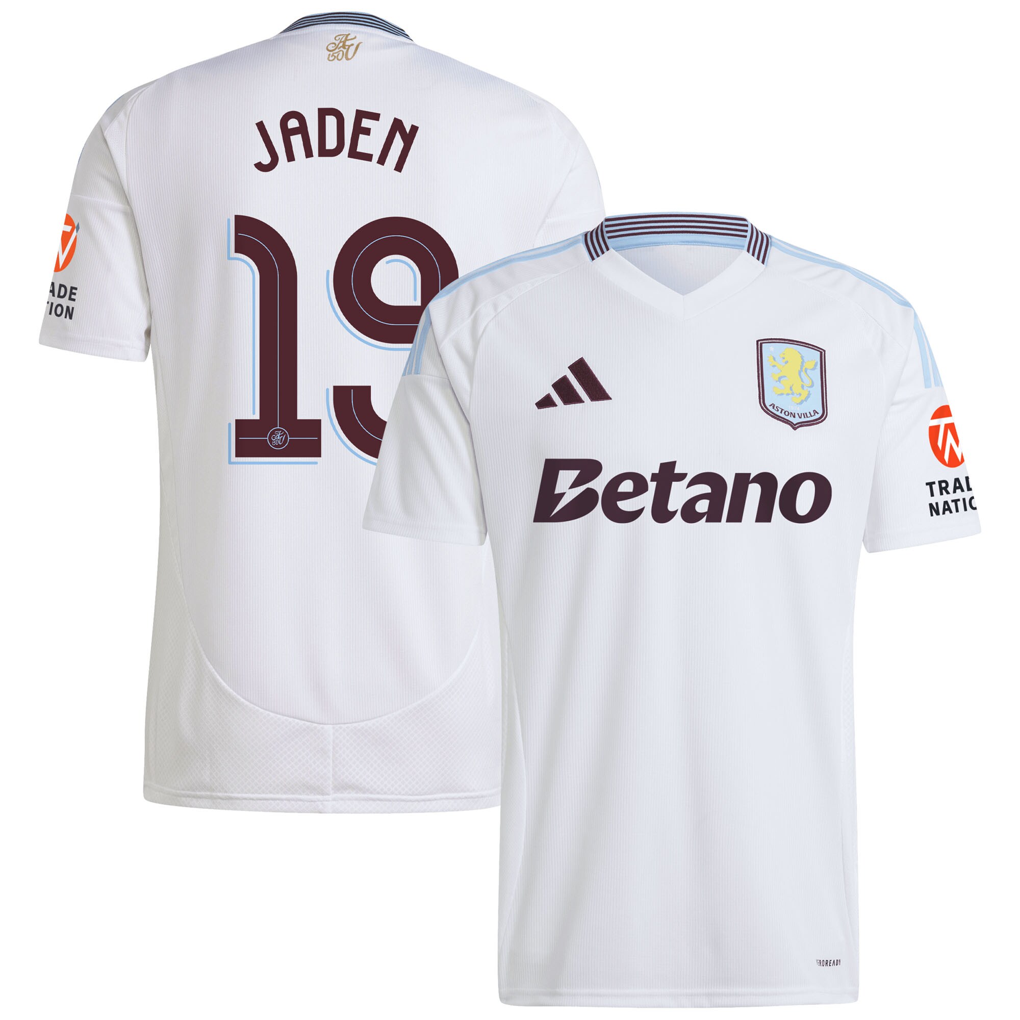 aston villa adidas away shirt 2024-25 with jaden 19 cup printing Collection | Authentic Aston Villa Shirts