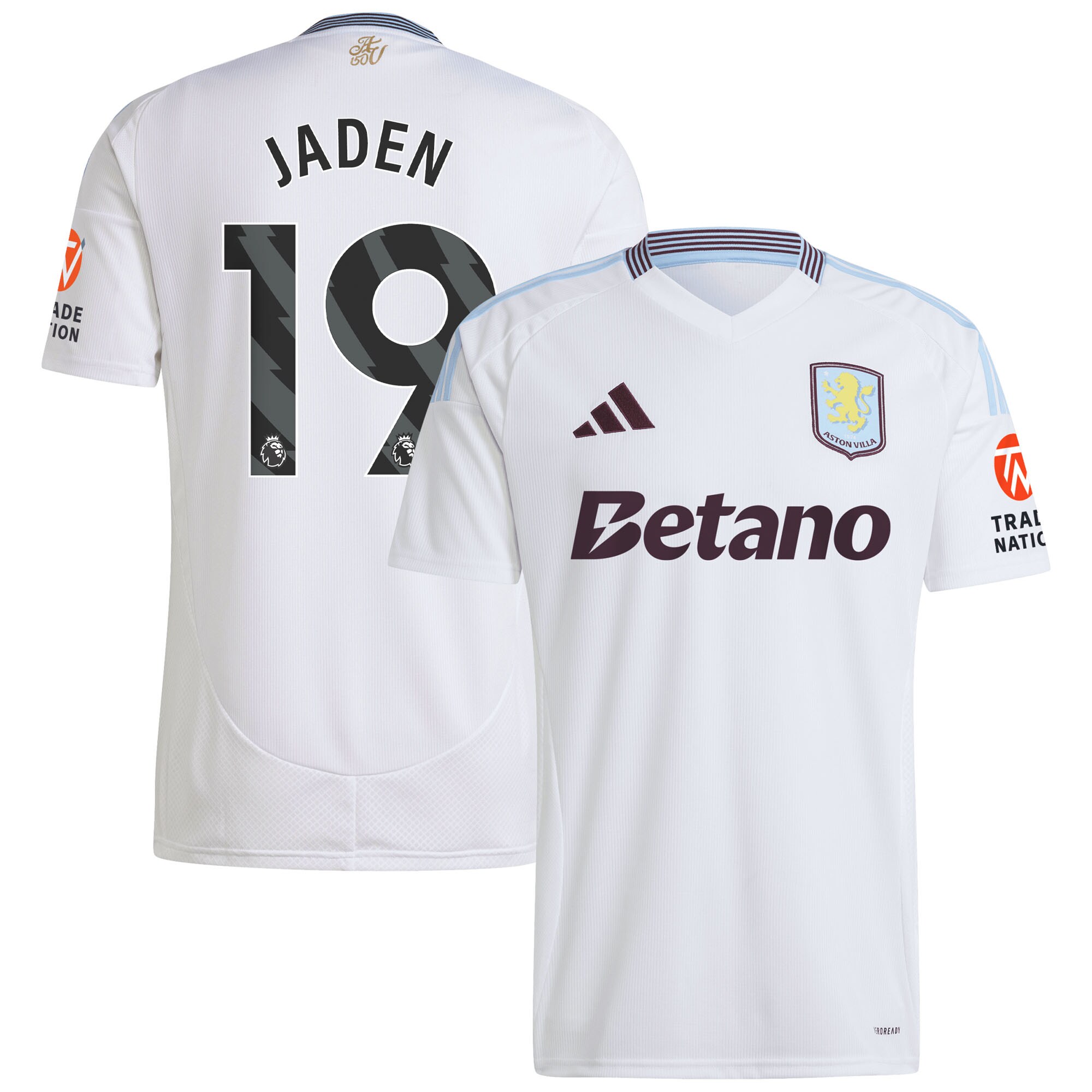 aston villa adidas away shirt 2024-25 with jaden 19 printing Collection | Authentic Aston Villa Shirts