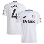 aston villa adidas away shirt 2024-25 with konsa 4 printing Collection | Authentic Aston Villa Shirts
