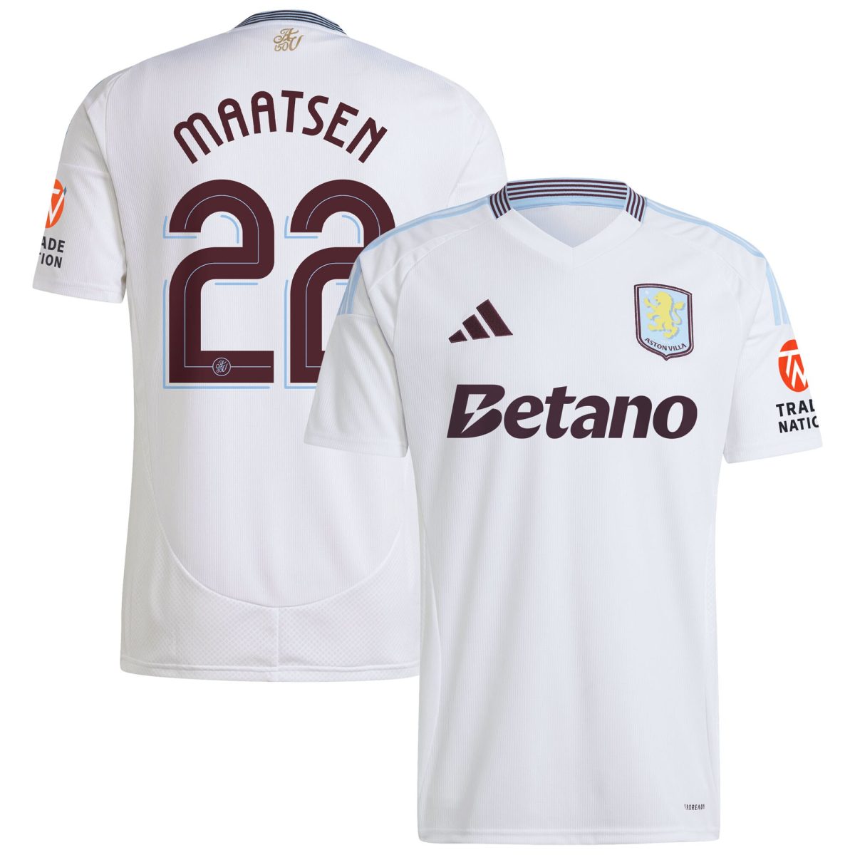 aston villa adidas away shirt 2024-25 with maatsen 22 cup printing Collection | Authentic Aston Villa Shirts
