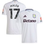 aston villa adidas away shirt 2024-25 with malen 17 printing Collection | Authentic Aston Villa Shirts