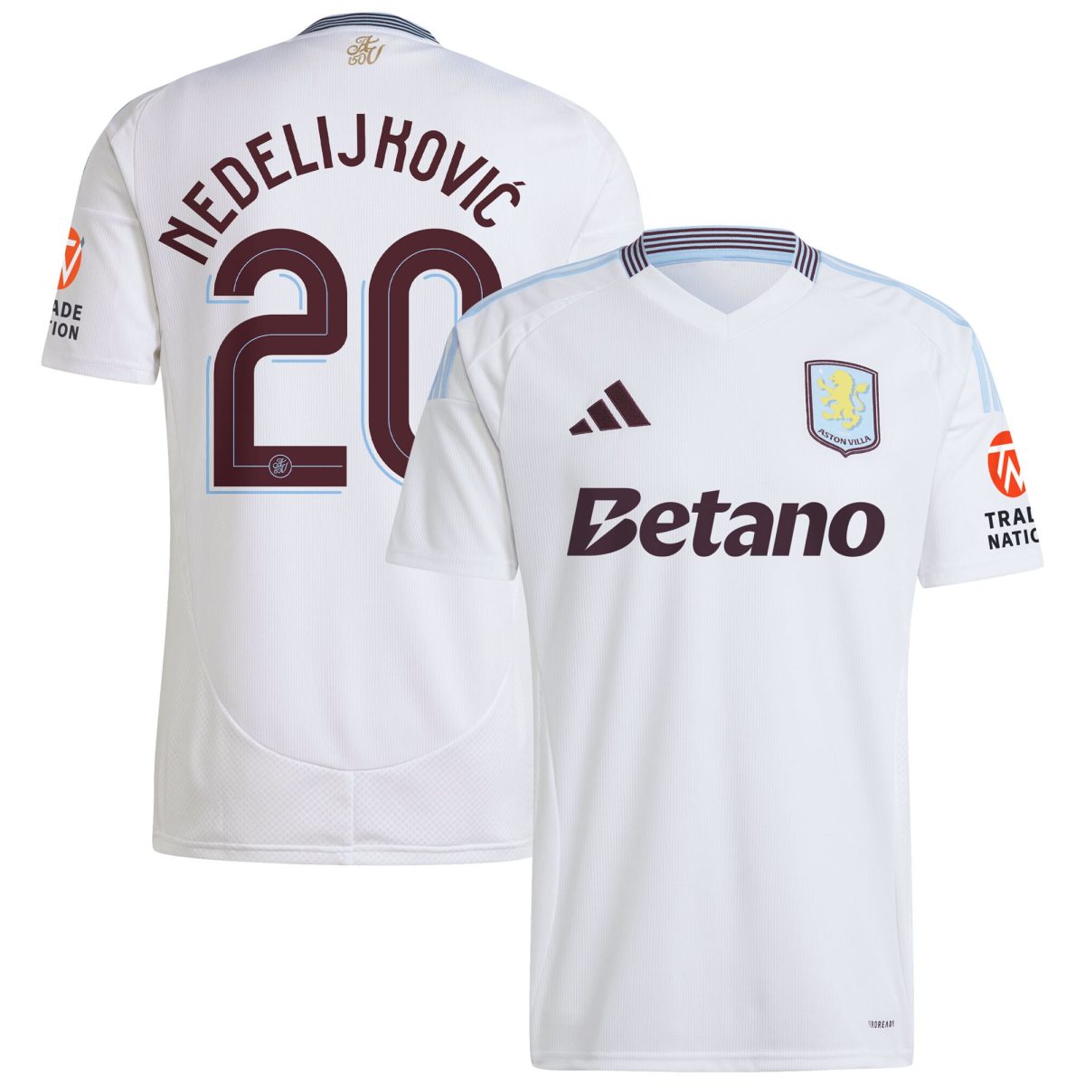 aston villa adidas away shirt 2024-25 with nedeljković 20 cup printing Collection | Authentic Aston Villa Shirts