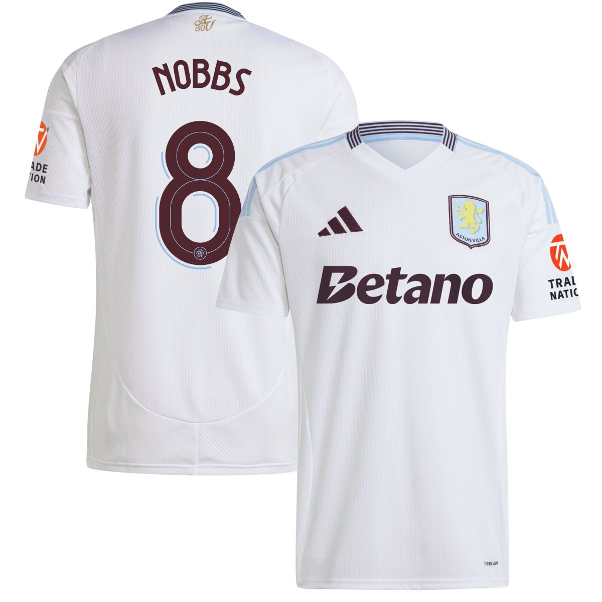 aston villa adidas away shirt 2024-25 with nobbs 8 cup printing Collection | Authentic Aston Villa Shirts