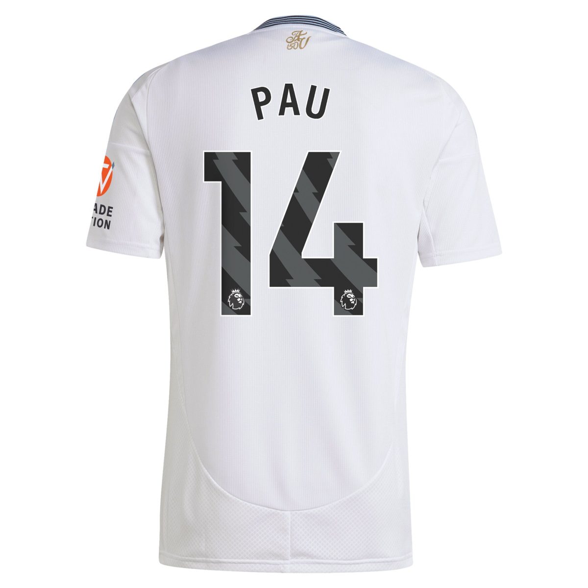 aston villa adidas away shirt 2024-25 with pau 14 printing Collection | Authentic Aston Villa Shirts