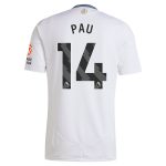 aston villa adidas away shirt 2024-25 with pau 14 printing Collection | Authentic Aston Villa Shirts