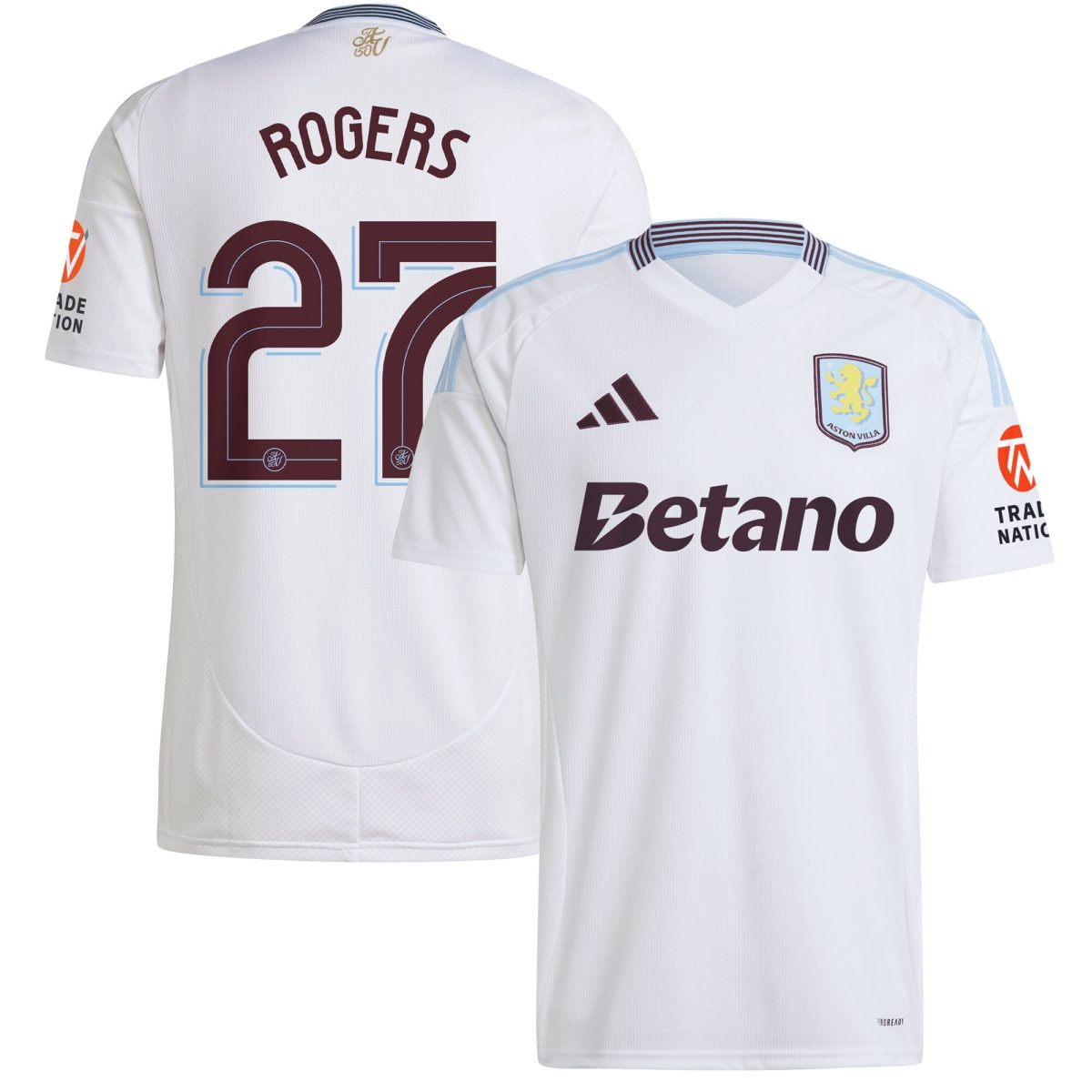 aston villa adidas away shirt 2024-25 with rogers 27 cup printing Collection | Authentic Aston Villa Shirts