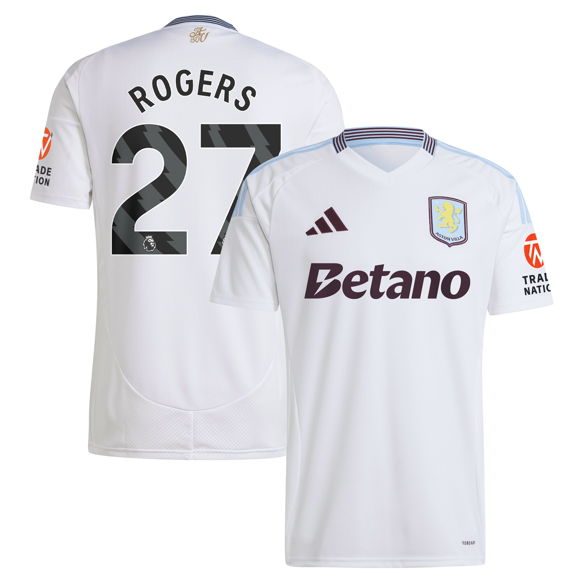 aston villa adidas away shirt 2024-25 with rogers 27 printing Collection | Authentic Aston Villa Shirts