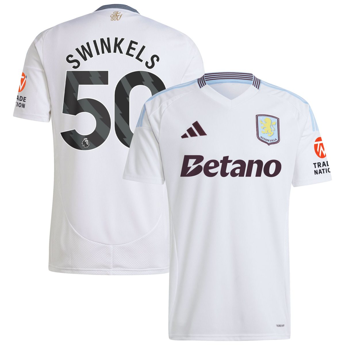 aston villa adidas away shirt 2024-25 with swinkels 50 printing Collection | Authentic Aston Villa Shirts