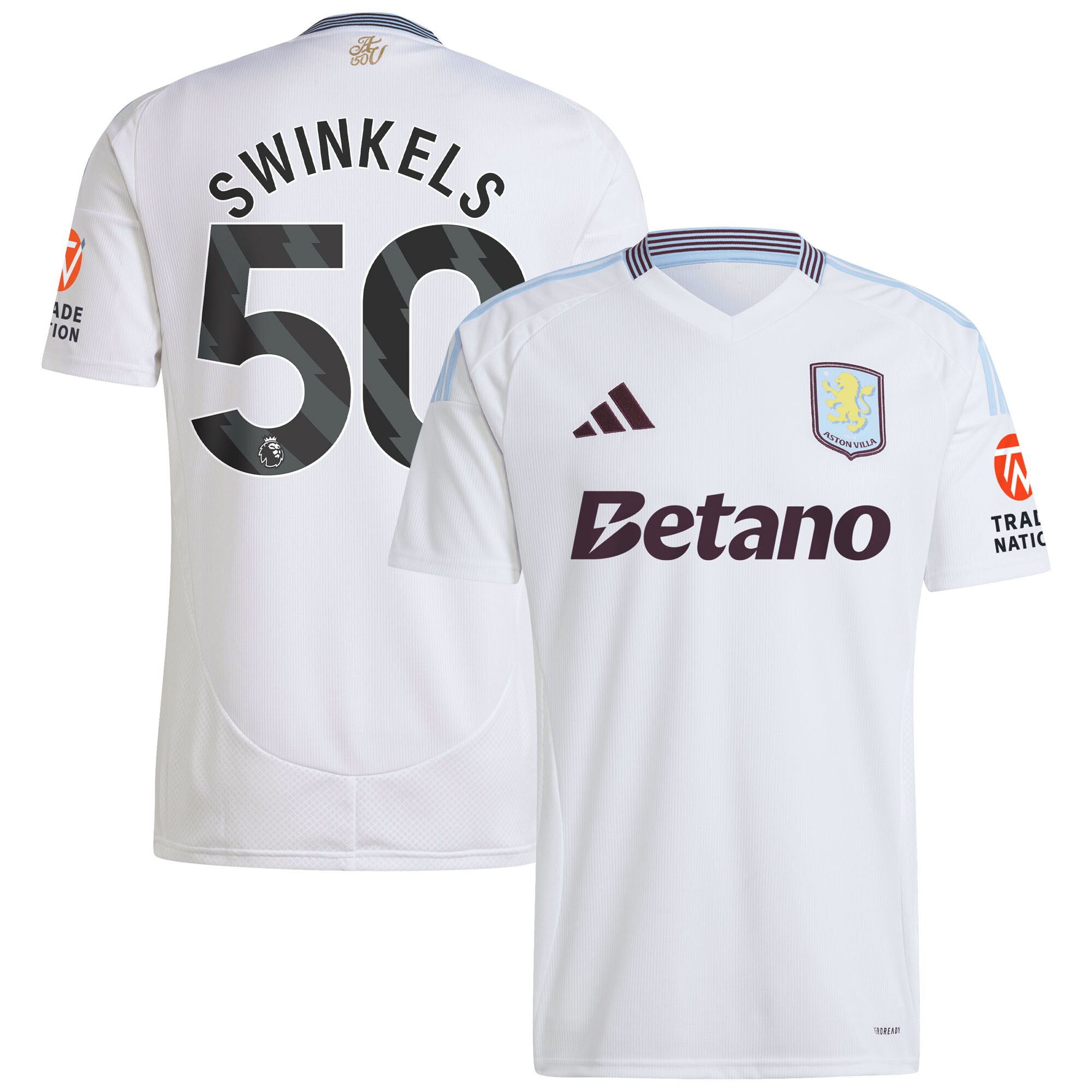 aston villa adidas away shirt 2024-25 with swinkels 50 printing Collection | Authentic Aston Villa Shirts