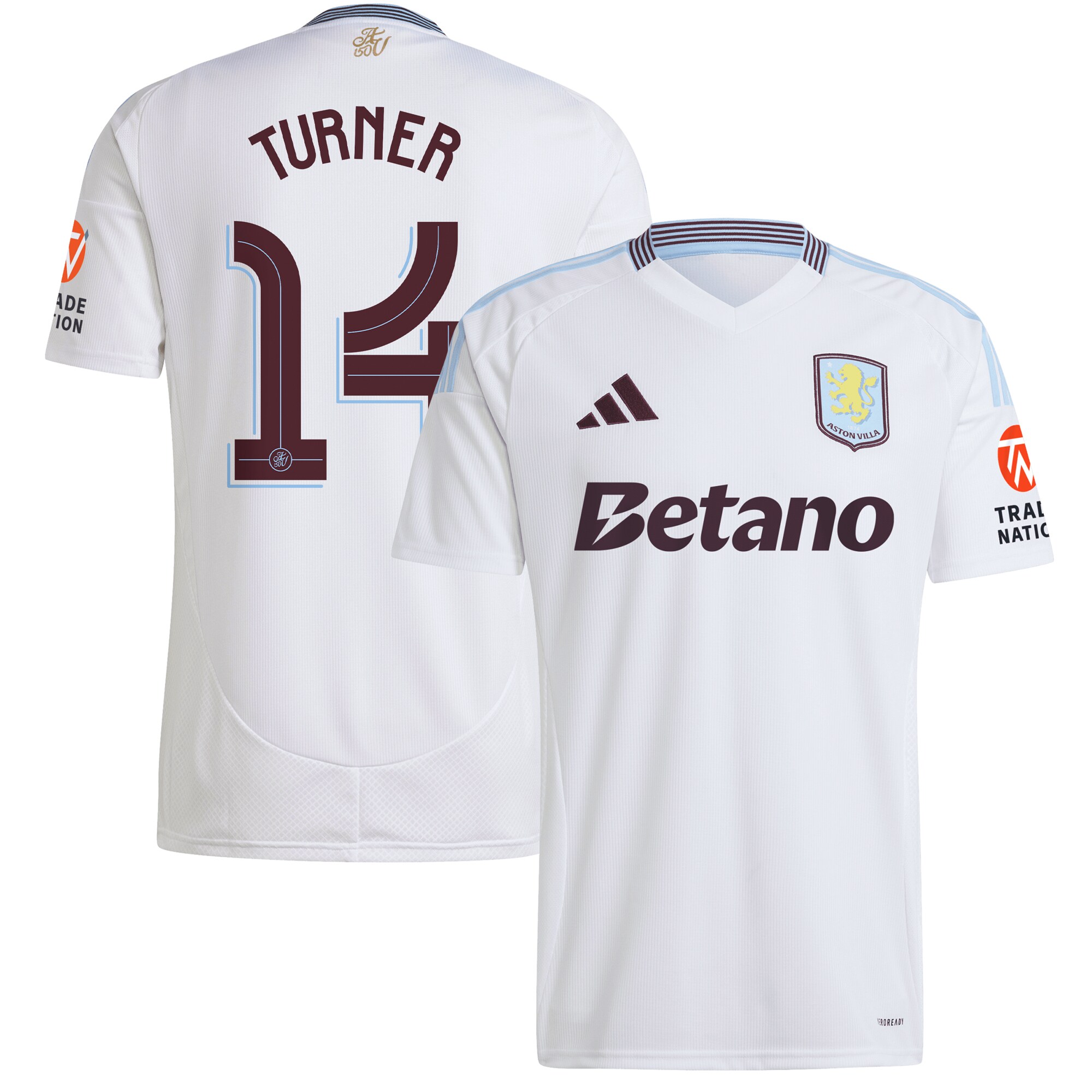 aston villa adidas away shirt 2024-25 with turner 14 cup printing Collection | Authentic Aston Villa Shirts