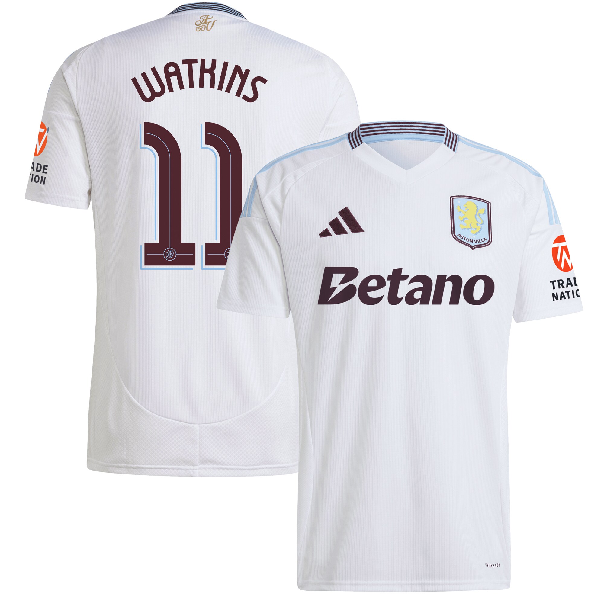 aston villa adidas away shirt 2024-25 with watkins 11 cup printing Collection | Authentic Aston Villa Shirts
