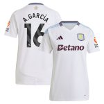 aston villa adidas away shirt 2024-25 – womens with a.garcía 16 printing Collection | Authentic Aston Villa Shirts
