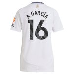 aston villa adidas away shirt 2024-25 – womens with a.garcía 16 printing Collection | Authentic Aston Villa Shirts