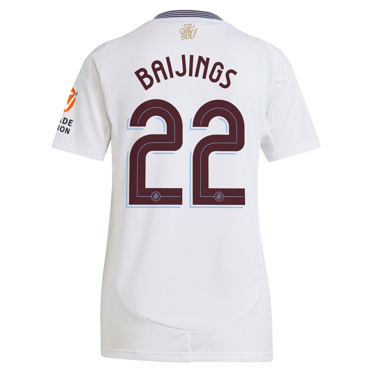 aston villa adidas away shirt 2024-25 – womens with baijings 22 cup printing Collection | Authentic Aston Villa Shirts