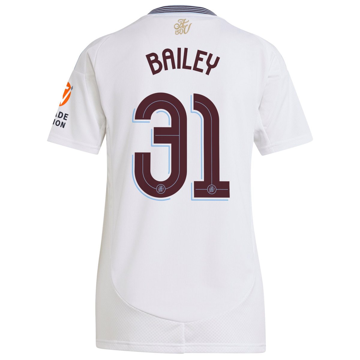 aston villa adidas away shirt 2024-25 – womens with bailey 31 cup printing Collection | Authentic Aston Villa Shirts