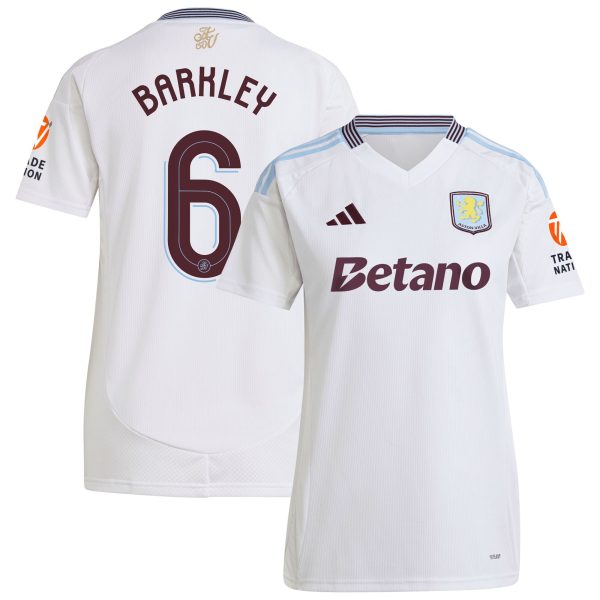 aston villa adidas away shirt 2024-25 – womens with barkley 6 cup printing Collection | Authentic Aston Villa Shirts