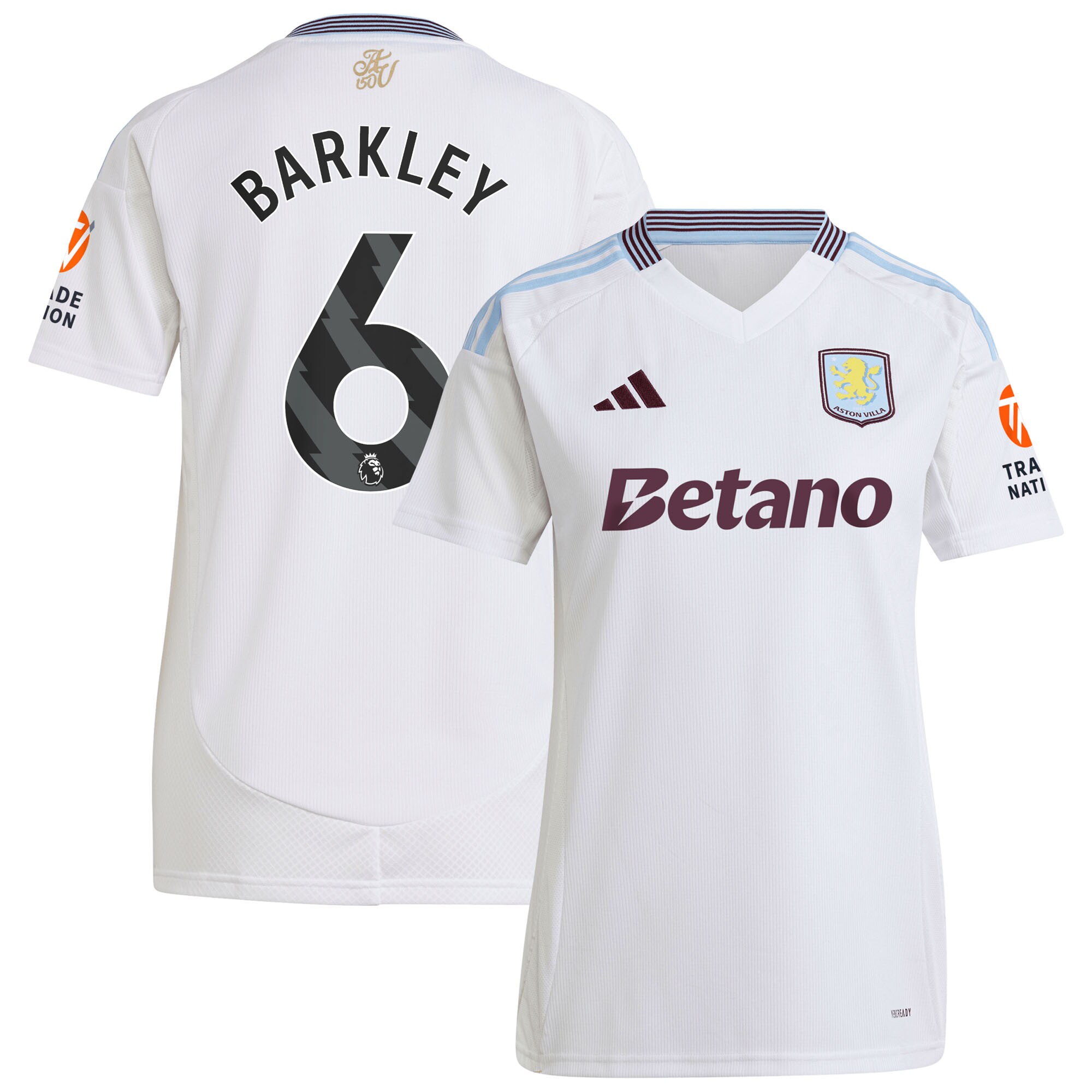 aston villa adidas away shirt 2024-25 – womens with barkley 6 printing Collection | Authentic Aston Villa Shirts