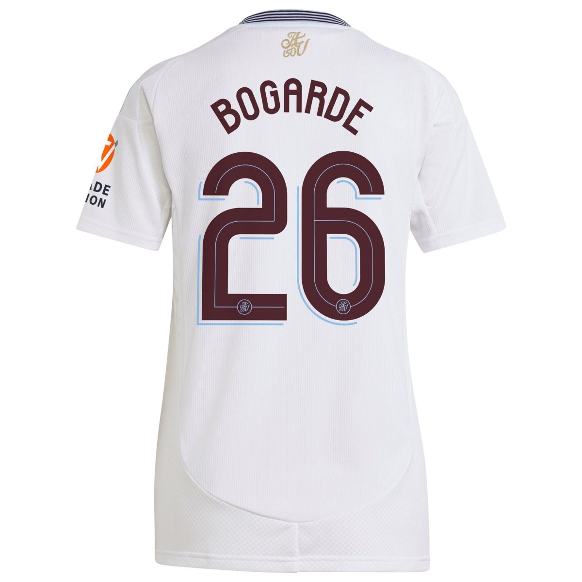 aston villa adidas away shirt 2024-25 – womens with bogarde 26 cup printing Collection | Authentic Aston Villa Shirts