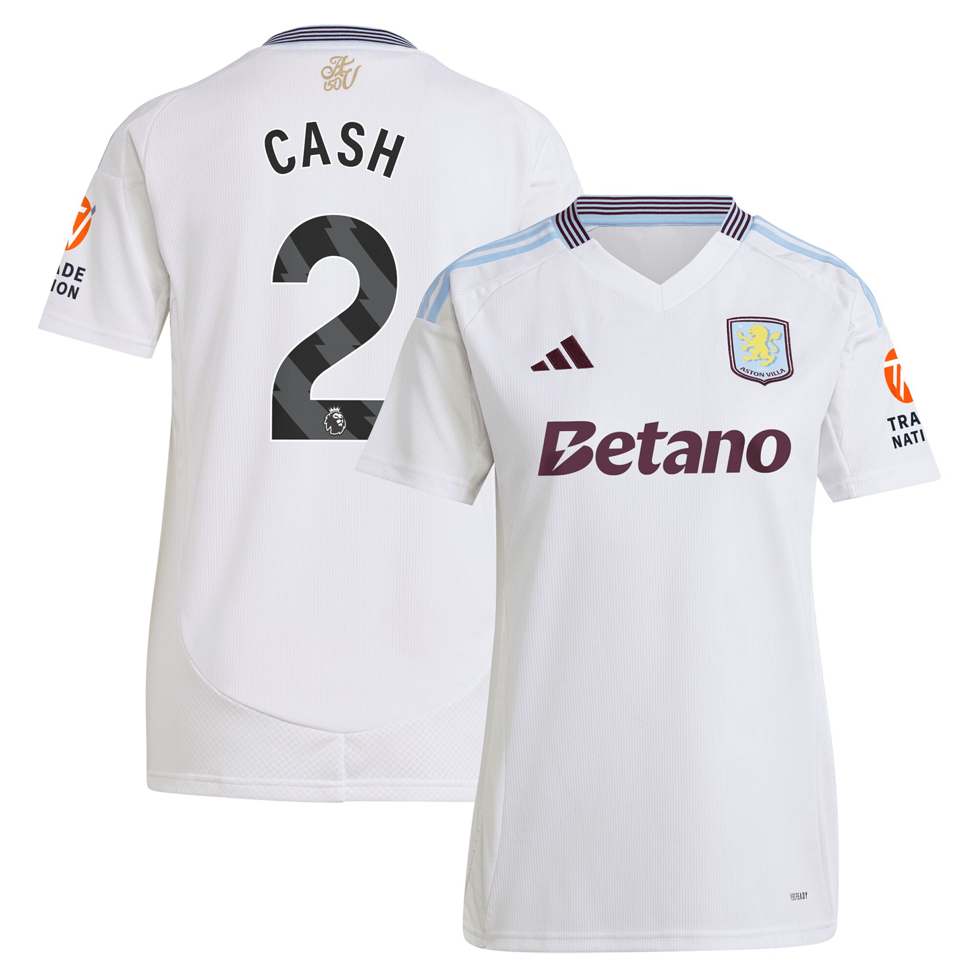 aston villa adidas away shirt 2024-25 – womens with cash 2 printing Collection | Authentic Aston Villa Shirts