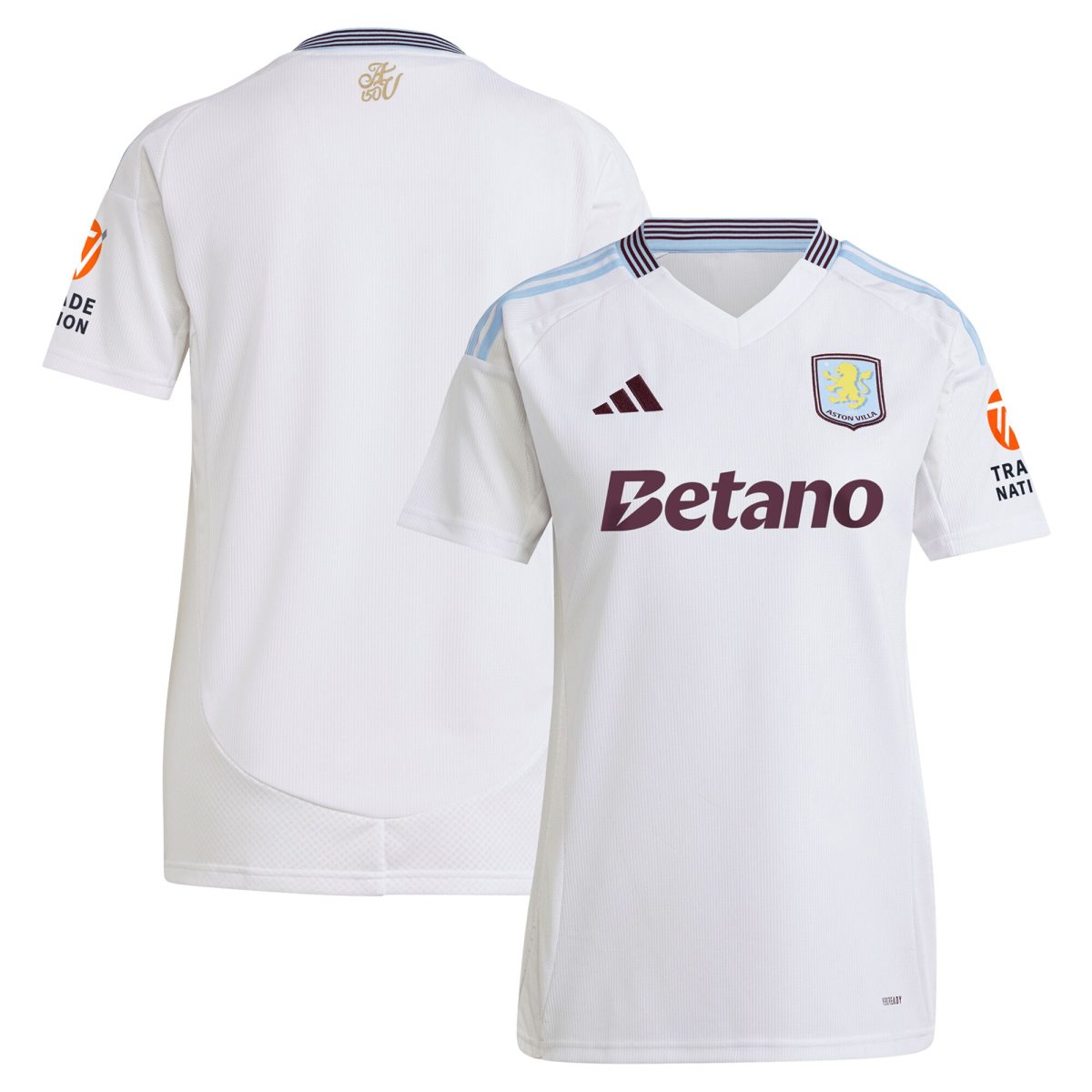 aston villa adidas away shirt 2024-25 – womens with custom printing Collection | Authentic Aston Villa Shirts