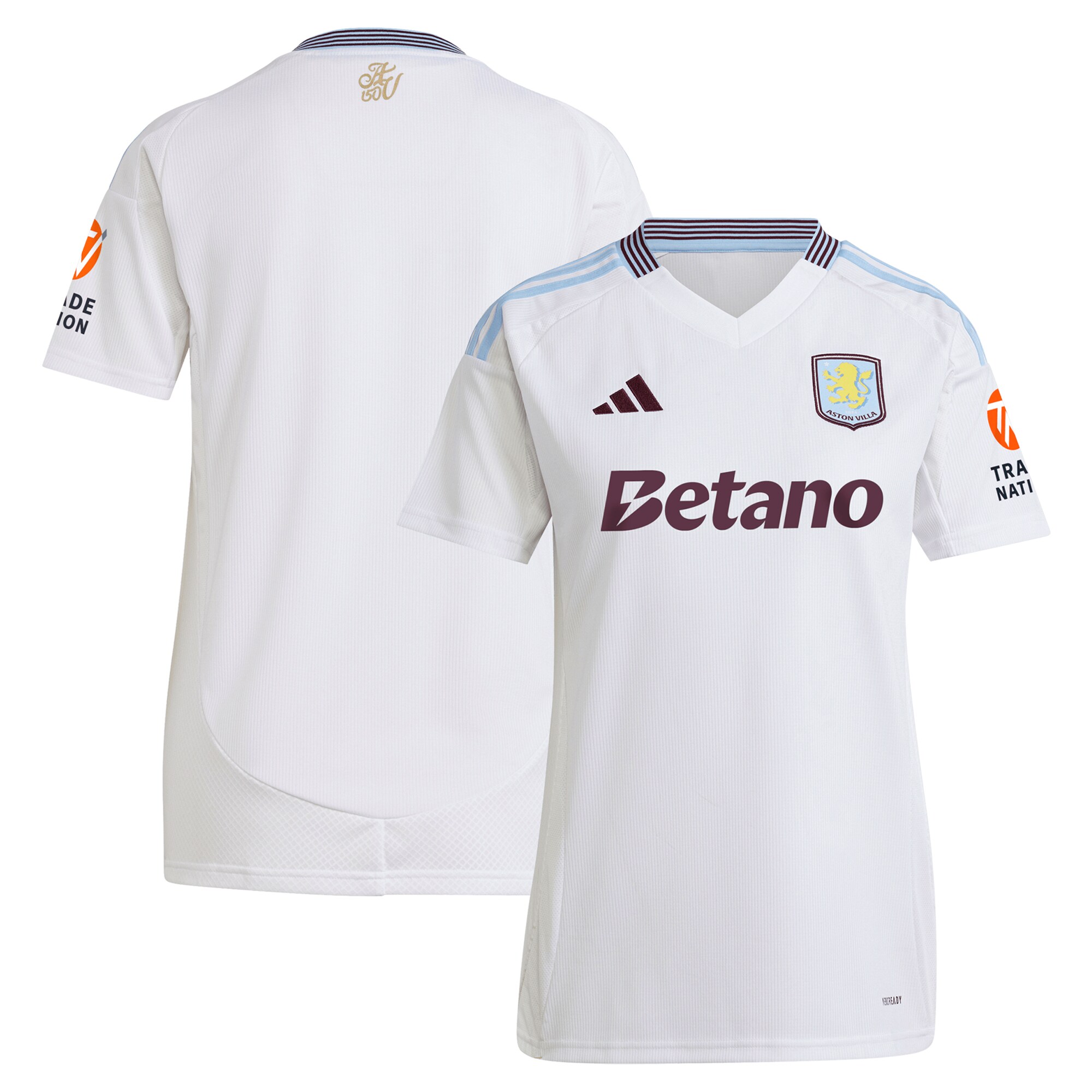 aston villa adidas away shirt 2024-25 – womens with custom printing Collection | Authentic Aston Villa Shirts