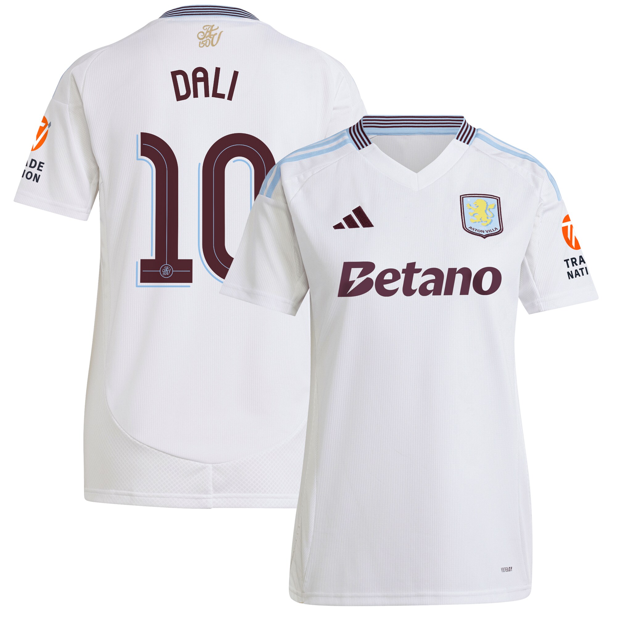 aston villa adidas away shirt 2024-25 – womens with dali 10 cup printing Collection | Authentic Aston Villa Shirts