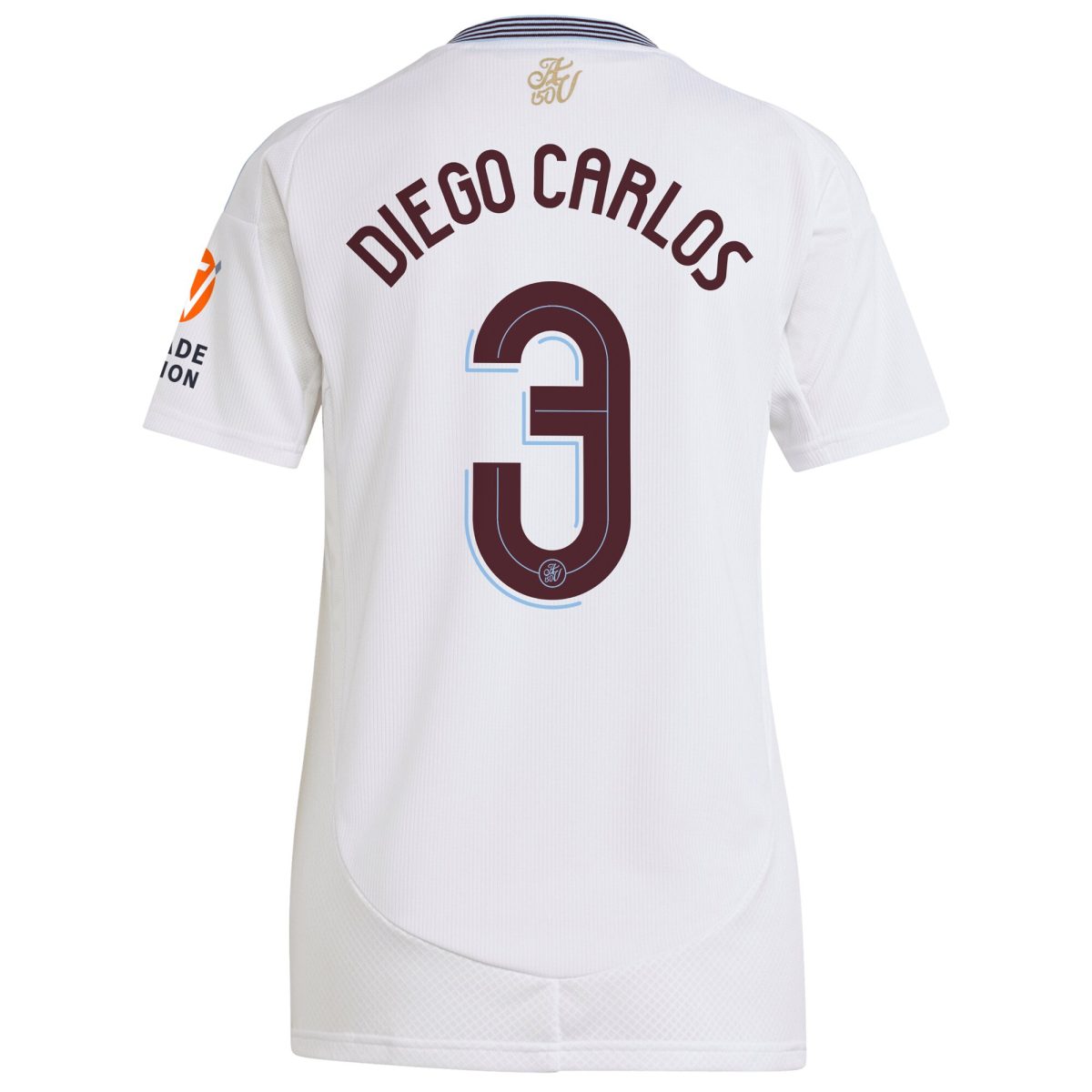 aston villa adidas away shirt 2024-25 – womens with diego carlos 3 cup printing Collection | Authentic Aston Villa Shirts