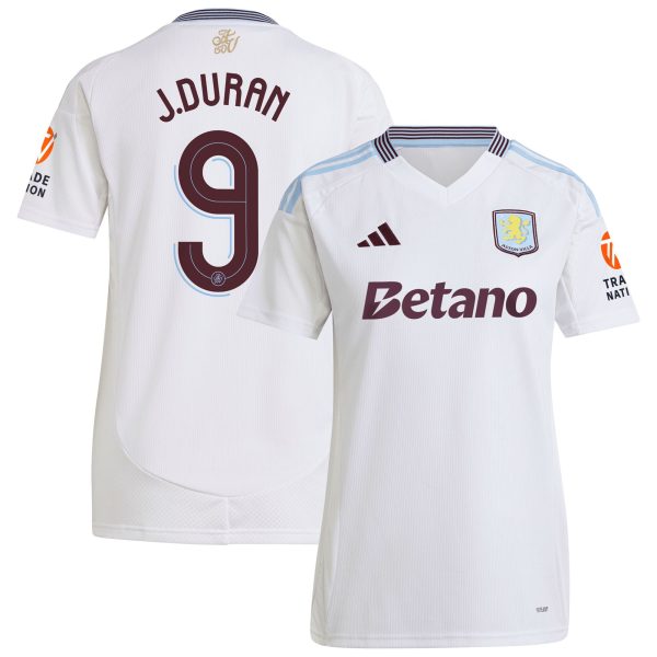 aston villa adidas away shirt 2024-25 – womens with duran 9 cup printing Collection | Authentic Aston Villa Shirts
