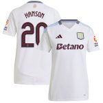 aston villa adidas away shirt 2024-25 – womens with hanson 20 cup printing Collection | Authentic Aston Villa Shirts