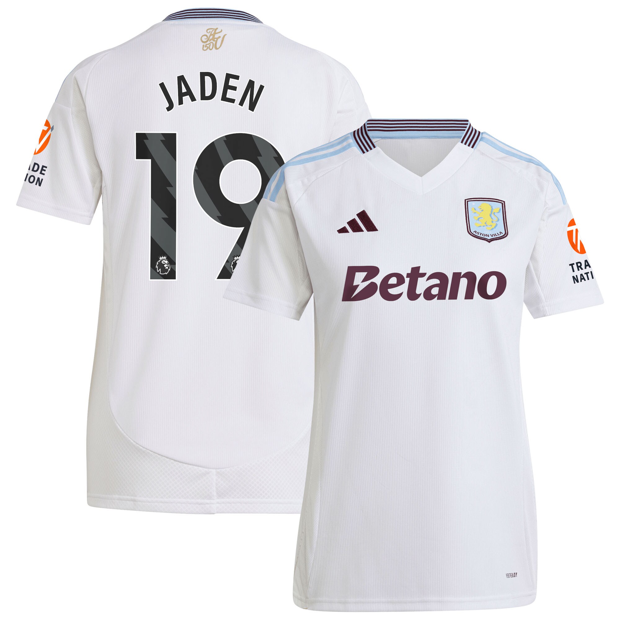 aston villa adidas away shirt 2024-25 – womens with jaden 19 printing Collection | Authentic Aston Villa Shirts