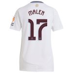 aston villa adidas away shirt 2024-25 – womens with malen 17 cup printing Collection | Authentic Aston Villa Shirts
