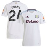 aston villa adidas away shirt 2024-25 – womens with onana 24 printing Collection | Authentic Aston Villa Shirts