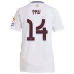 aston villa adidas away shirt 2024-25 – womens with pau 14 cup printing Collection | Authentic Aston Villa Shirts