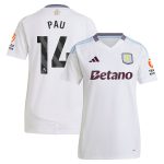 aston villa adidas away shirt 2024-25 – womens with pau 14 printing Collection | Authentic Aston Villa Shirts