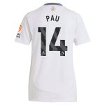 aston villa adidas away shirt 2024-25 – womens with pau 14 printing Collection | Authentic Aston Villa Shirts