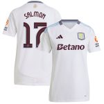 aston villa adidas away shirt 2024-25 – womens with salmon 17 cup printing Collection | Authentic Aston Villa Shirts