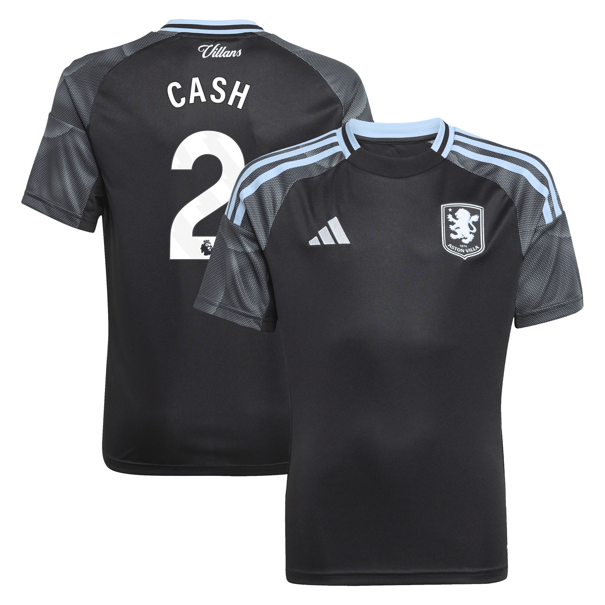 aston villa adidas away shirt 2025-26 – kids with cash 2 printing Collection | Authentic Aston Villa Shirts