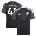 aston villa adidas away shirt 2025-26 – kids with j. ramsey 41 printing Collection | Authentic Aston Villa Shirts