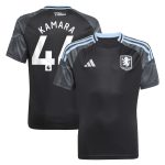 aston villa adidas away shirt 2025-26 – kids with kamara 44 printing Collection | Authentic Aston Villa Shirts