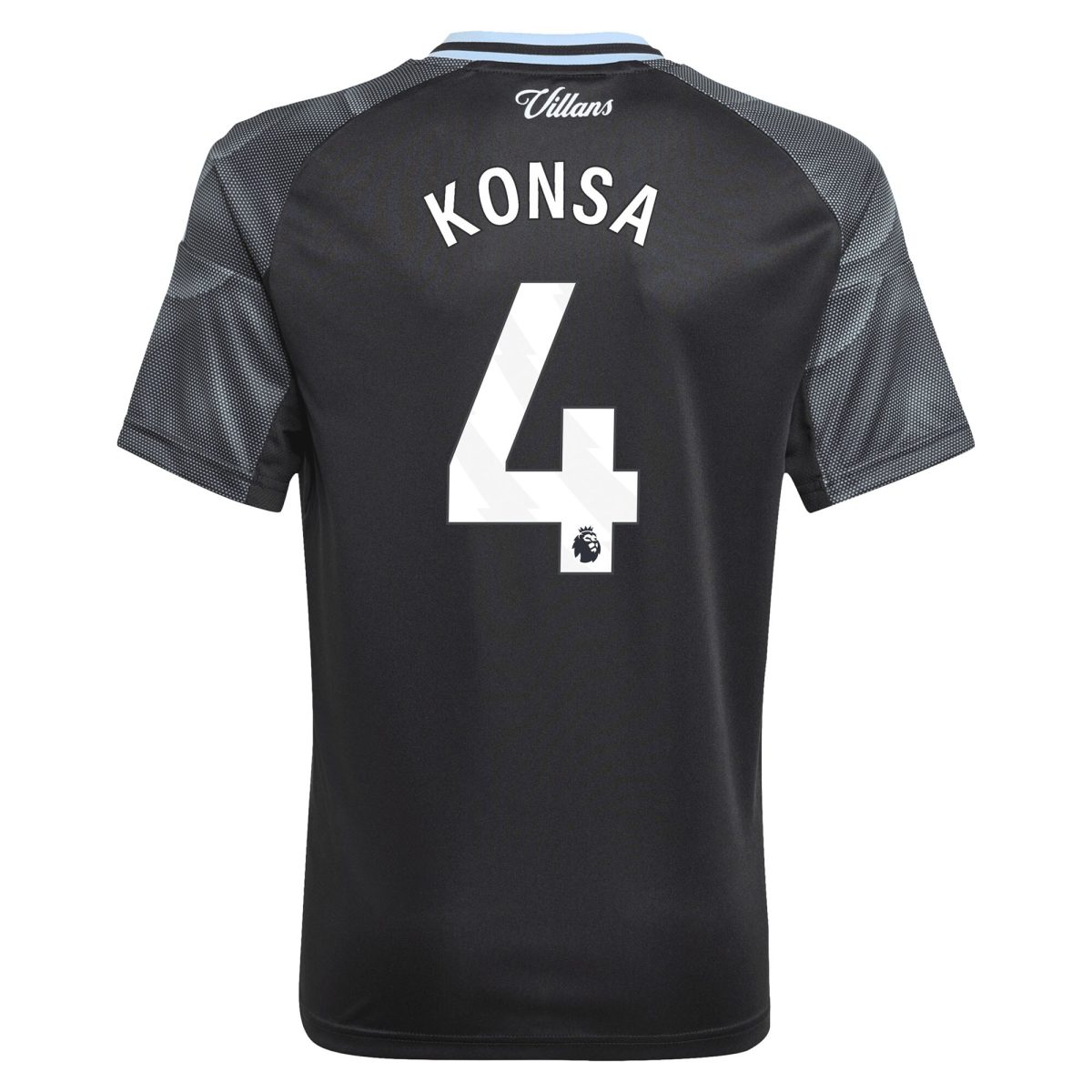 aston villa adidas away shirt 2025-26 – kids with konsa 4 printing Collection | Authentic Aston Villa Shirts