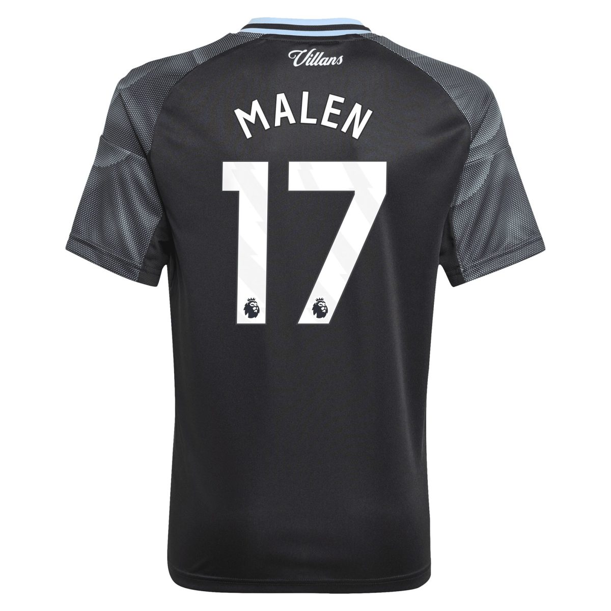 aston villa adidas away shirt 2025-26 – kids with malen 17 printing Collection | Authentic Aston Villa Shirts