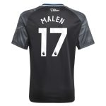 aston villa adidas away shirt 2025-26 – kids with malen 17 printing Collection | Authentic Aston Villa Shirts
