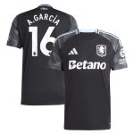 aston villa adidas away shirt 2025-26 with a.garcía 16 printing Collection | Authentic Aston Villa Shirts