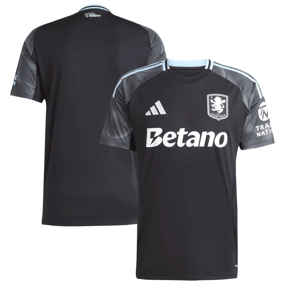 aston villa adidas away shirt 2025-26 with custom printing Collection | Authentic Aston Villa Shirts