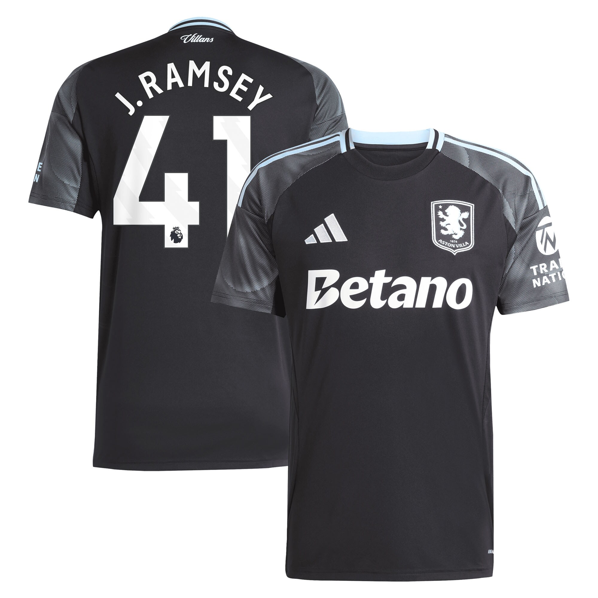 aston villa adidas away shirt 2025-26 with j. ramsey 41 printing Collection | Authentic Aston Villa Shirts