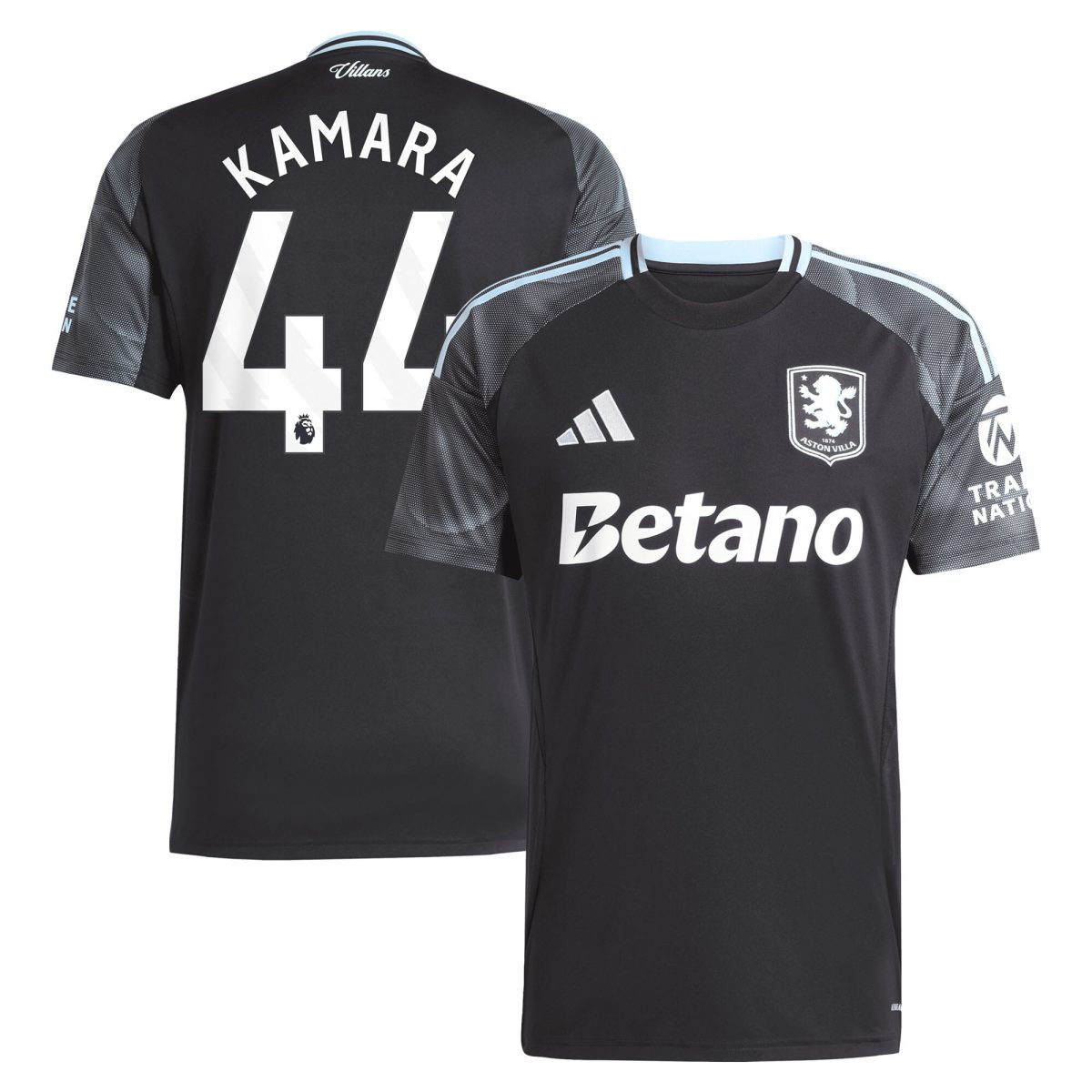 aston villa adidas away shirt 2025-26 with kamara 44 printing Collection | Authentic Aston Villa Shirts