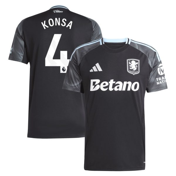aston villa adidas away shirt 2025-26 with konsa 4 printing Collection | Authentic Aston Villa Shirts