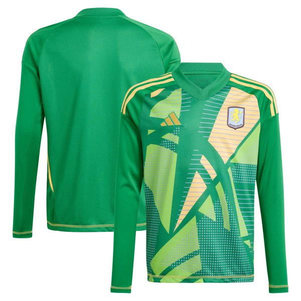 aston villa adidas goalkeeper shirt 2024-25 – long sleeve – kids – 201964011 Collection | Authentic Aston Villa Shirts