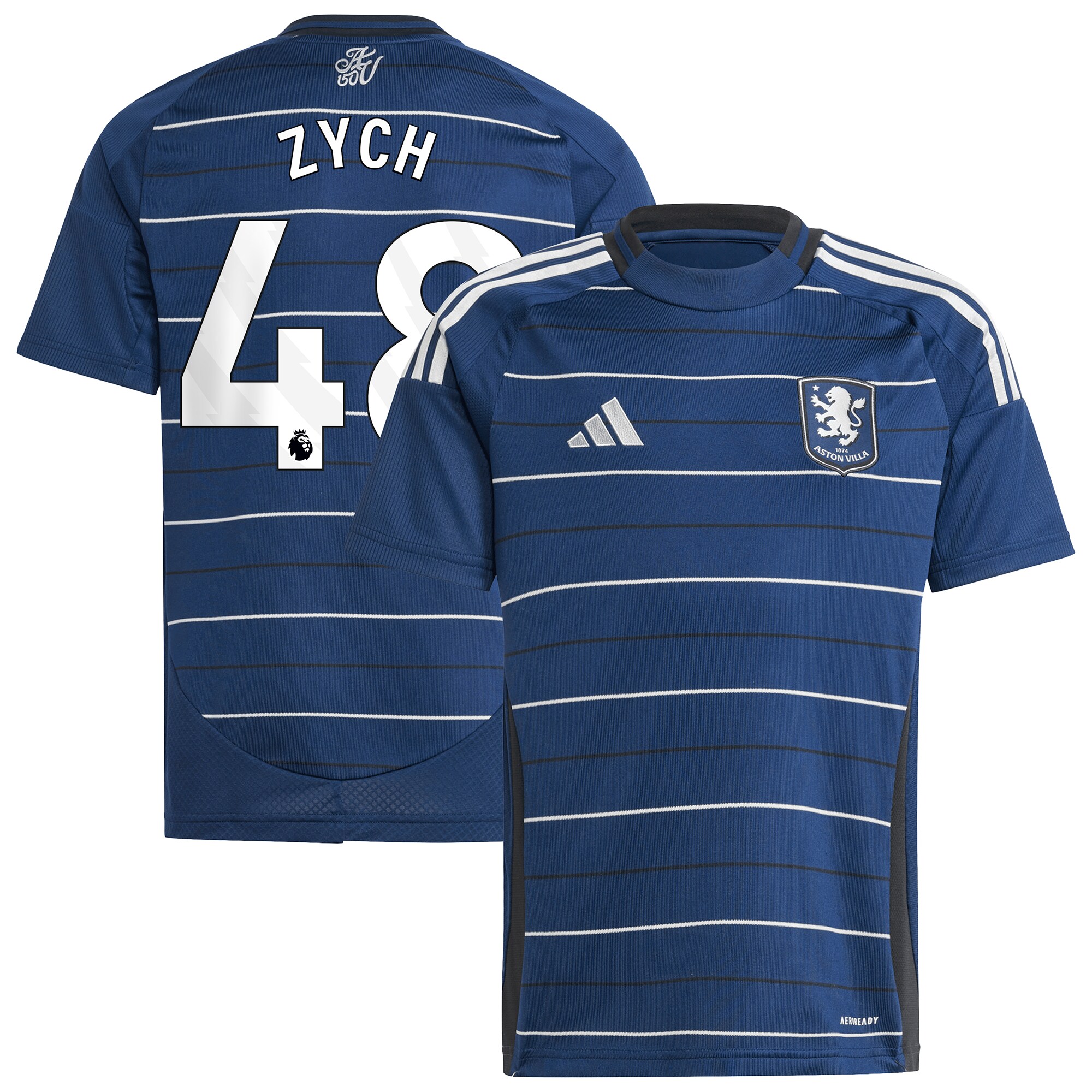 aston villa adidas goalkeeper shirt 2024-25 – long sleeve – kids with zych 48 printing – 202153095 Collection | Authentic Aston Villa Shirts
